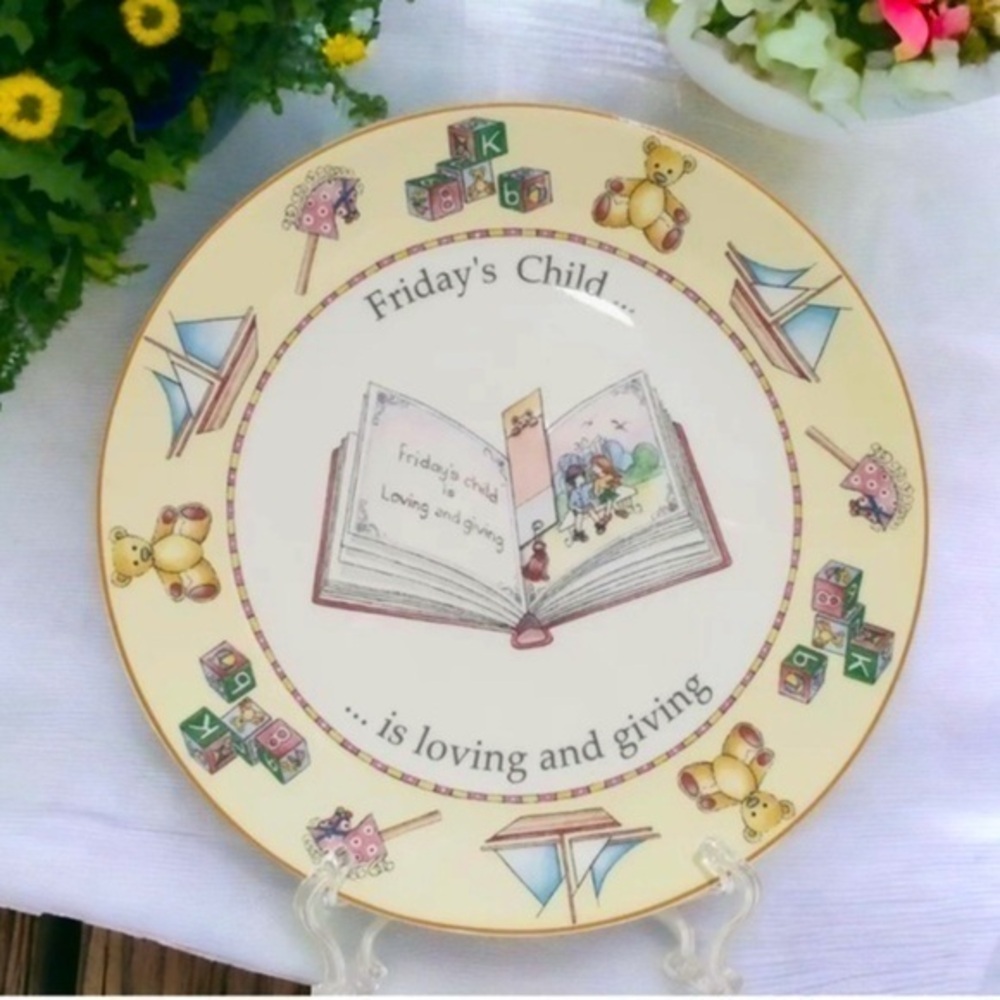 Discontinued Royal Worcester Friday’s Child Plate